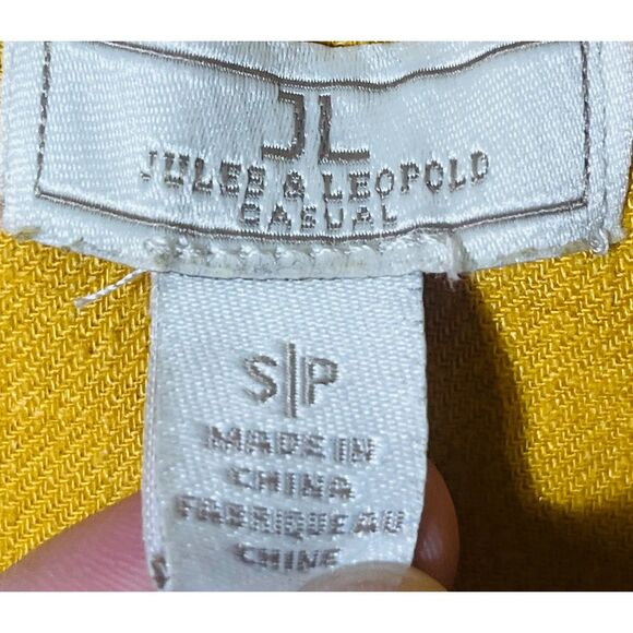 Jules & Leopold Mustard Yellow Blazer Fall Tailored Casual Small Petite Gathered - Picture 9 of 11